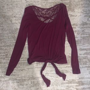 Maroon Long sleeve shirt